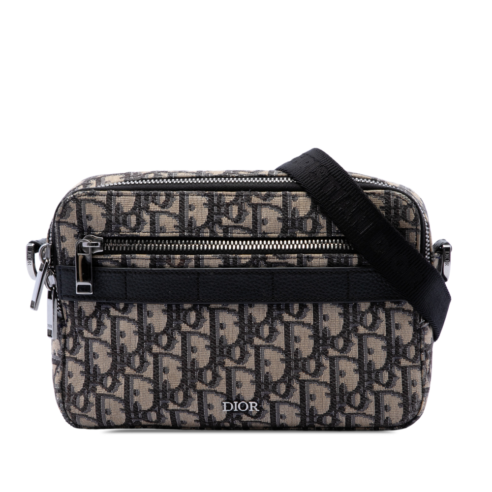 Pre-Loved Dior Oblique Canvas Safari Crossbody
